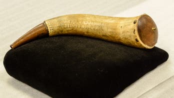 Rare powder horn that belonged to African American Revolutionary War soldier goes on display