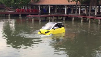 Tsunami-inspired floating car on sale in Thailand