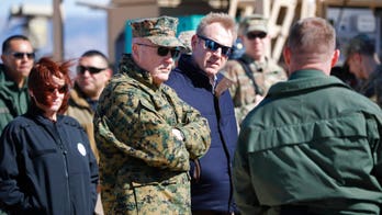 Pentagon officials tour border wall to determine stability of area