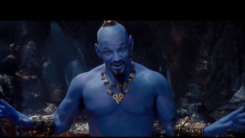 Will Smith revealed as blue Genie in 'Aladdin' during Grammys commercial break