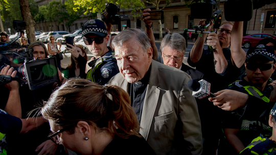 The Latest: Pell's bail revoked, sentencing set for March 13