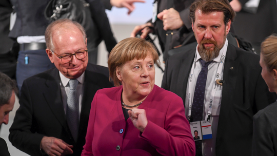The Latest: Merkel defends pipeline plans for Russian gas