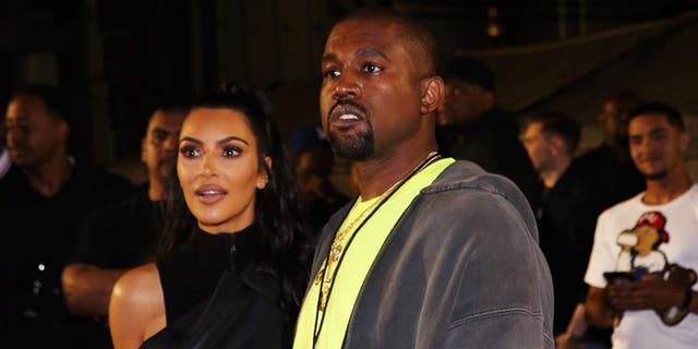 Kim Kardashian West and Kanye West attend the Nas "Nasir" Album Listening Session on June 14, 2018 in New York City.