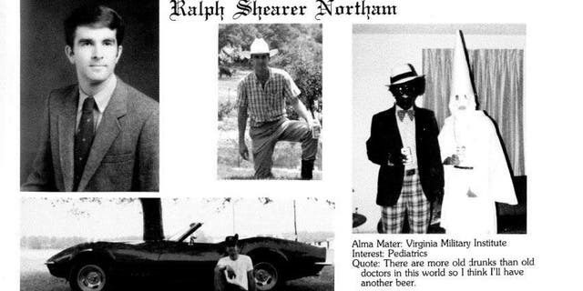 Fox News obtained a copy of the 1984 yearbook page from the Eastern Virginia Medical School library in Norfolk.