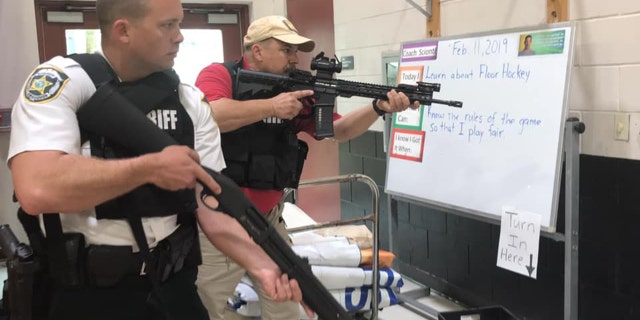 Hillsborough County Sheriff's Office deputies responded to what turned out to be a false report of an armed man Farnell Middle School north of Tampa.