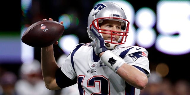 New England Patriots' Tom Brady passes against the Los Angeles Rams in Super Bowl LIII on February 3, 2019 in Atlanta.