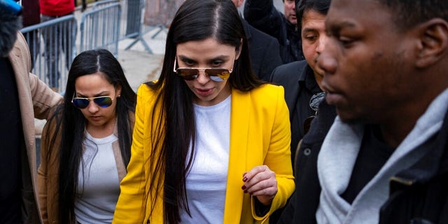 Emma Coronel Aispuro has been in court since the beginning of the drug lord's trial. (AP)