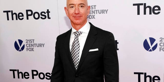 FILE - In this Dec. 14, 2017, file photo, Jeff Bezos attends the premiere of "The Post" at The Newseum in Washington. Private investigators working for Bezos have determined the brother of the Amazon CEO’s mistress leaked the couple’s intimate text messages to the National Enquirer. That’s according to a person familiar with the matter who spoke Monday to The Associated Press. (Photo by Brent N. Clarke/Invision/AP)