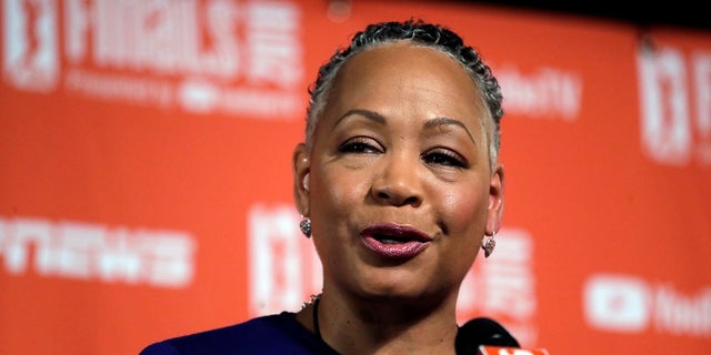 Lisa Borders has resigned as president and CEO of Time's Up, the gender equality initiative formed in 2018, in response to sexual misconduct allegations in Hollywood. (AP Photo/Elaine Thompson, File)