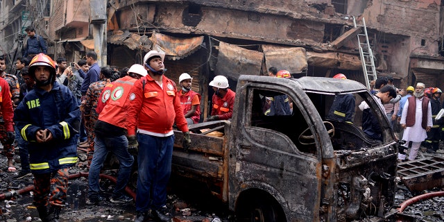 The fire was about 550 feet away from Dhaka's 18th-century Central Jail, a former Mughal fort where ex-Prime Minister and opposition leader Khaleda Zia has been held since February last year on corruption charges