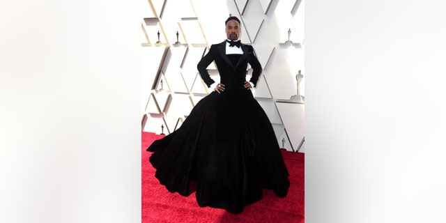 Billy Porter arrives at the Oscars on Sunday, Feb. 24, 2019, at the Dolby Theatre in Los Angeles. (Photo by Jordan Strauss/Invision/AP)
