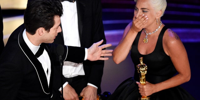 Lady Gaga took home her first Oscar for her song in "A Star Is Born."