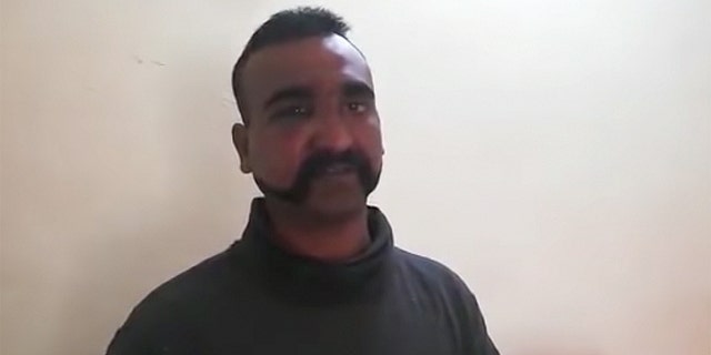 Pakistan's Inter Services Public Relations released this photo of the pilot after he was shot down