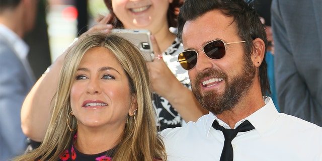 Justin Theroux wished his ex Jennifer Aniston a happy birthday on social media Monday. The two announced their separation a year ago.