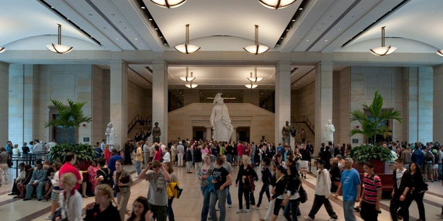 A U.S. Capitol police officer reportedly left his pistol inside a bathroom at its Visitor Center earlier this week. (Architect of the Capitol)