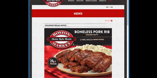 The frozen meal is being recalled after reports of plastic or glass found in the patties.
