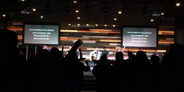 Texas A&M University students participate in the Collegiate Day of Prayer in 2018.