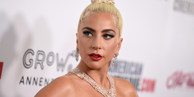 In this Nov. 29, 2018 file photo, Lady Gaga arrives at the American Cinematheque Award ceremony honoring Bradley Cooper in Beverly Hills, Calif.