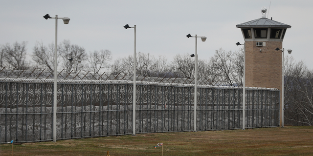 FILE - In this Jan. 9, 2019 file photo, fences line the exterior of the Southern Ohio Correctional Facility, in Lucasville, Ohio. Ohio authorities have confiscated several fake handguns and a fake explosive device at the prison in what they’re calling “a very serious and unique situation.” Prisons spokeswoman JoEllen Smith says contraband drawings of handguns were also confiscated Tuesday, Feb. 12, 2019. (AP Photo/John Minchillo, file)