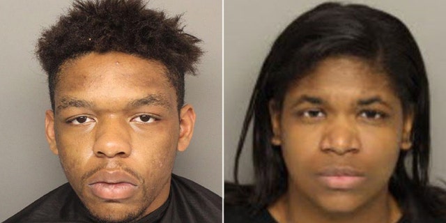 Sosa Mandiez Croft, 18, (l.), has been charged with murder in last week's shooting death of Joshua Meeks, a 16-year-old high school football player in South Carolina. Lyric Lawson has been charged with helping Croft dumped Joshua's body. 