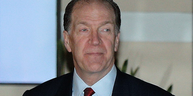 Department of the Treasury Under Secretary for International Affairs David Malpass leaves a hotel in Beijing, Wednesday, Feb. 13, 2019. President Trump has nominated Malpass to head the World Bank. (AP Photo/Andy Wong)
