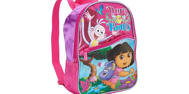 Pledges were forced to wear 'Dora the Explorer' backpacks.