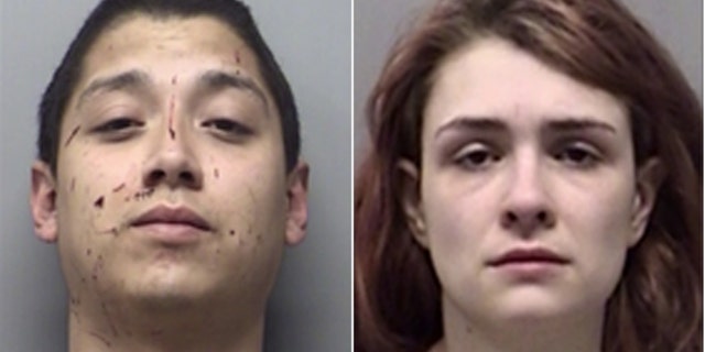 Andrew Joseph Fabila and Paige Isabow Harkings have been jailed without bond after the children were found at their rural home.