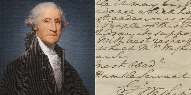 George Washington, circa 1780/The letter on God and the Constitution.