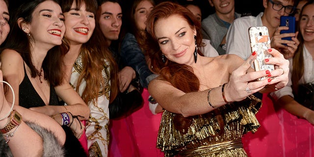 Lindsay Lohan attends the MTV EMAs 2018 at the Bilbao Exhibition Centre (BEC) on November 04, 2018 in Bilbao, Spain.