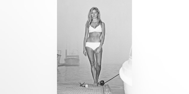 Actress Farrah Fawcett poses for a portrait in Los Angeles, California, circa 1975.