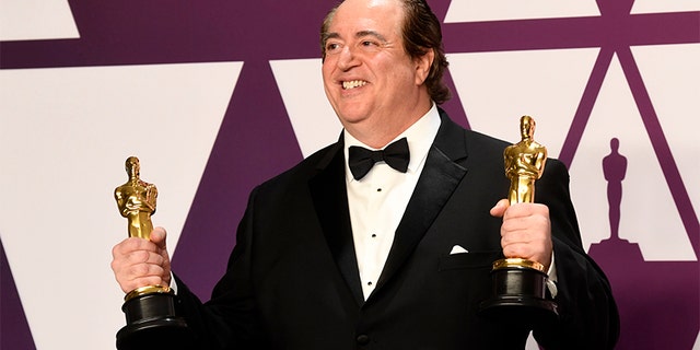 Nick Vallelonga, winner of Best Picture and Best Original Screenplay for "Green Book," poses in the press room during the 91st Annual Academy Awards at Hollywood and Highland on February 24, 2019 in Hollywood, California. — Getty