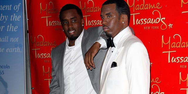 Sean "Diddy" Combs' wax figure was damaged on Saturday, police said.
