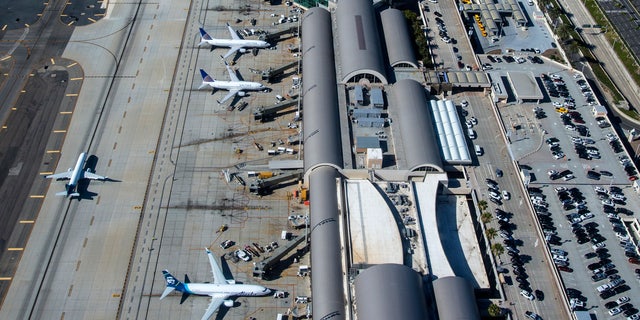 John Wayne Airport in Santa Ana, California. 