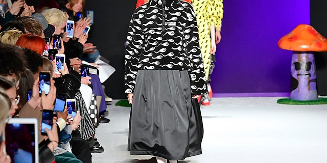 Adwoa Aboah walks the runway at the Ashley Williams Ready to Wear Fall/Winter 2019-2020 fashion show.