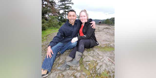 Heidi Mann and her husband