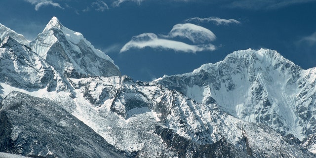 April 1976: The Himalayas in Nepal. (Photo by Ernst Haas/Ernst Haas/Getty Images)