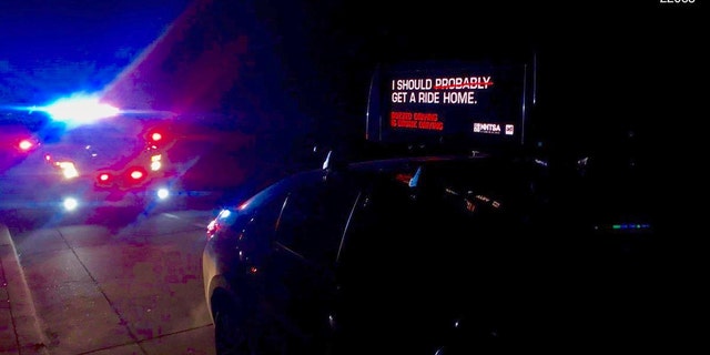 An alleged drunk driver was arrested early Sunday in California, officials said.