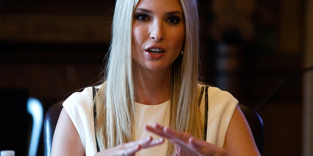 Ivanka Trump speaks during a roundtable on the Women's Global Development and Prosperity Initiative in the Eisenhower Executive Office Building on the White House complex, Thursday, Feb. 7, 2019, in Washington. (Associated Press)