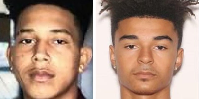 James Powell, 15, (left) and Sylvano Leslie II, 17, (right) are the two suspects in a Florida shooting that left a man paralyzed.