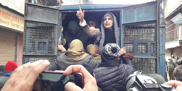 Yasmeen Raja, the 48-year-old chairperson of the Muslim Khawateen Markaz (MKM) – the female wing of the Jammu and Kashmir liberation from (JKLF) political party