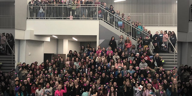 More than 300 hundred females at Summit Trails Middle School – both staff and students included – reportedly received carnation flowers from the boys.