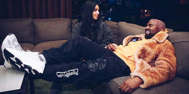 Kim Kardashian West and Kanye West attend the Travis Scott Astroworld Tour at The Forum on December 19, 2018 in Inglewood, California.