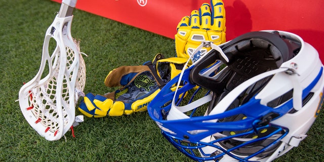 A standout college lacrosse player is having trouble finding a helmet that fits his head.