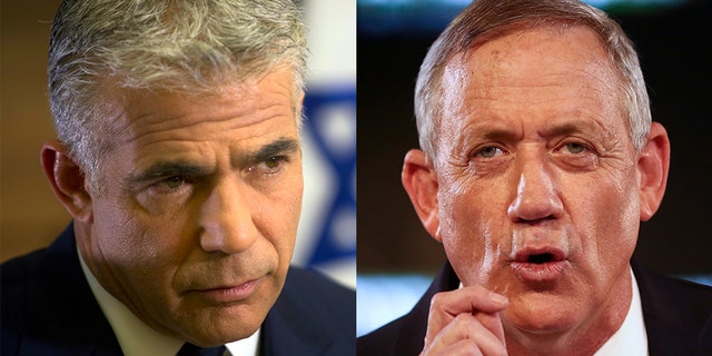 Television host turned politician Yair Lapid (left) and retired military chief Benny Gantz (right) have formed a joint party to run against Israel's Prime Minister Benjamin Netanyahu.