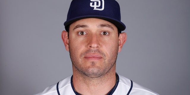This is a 2019 photo of Ian Kinsler of the San Diego Padres baseball team. This image reflects the 2019 active roster as of Thursday, Feb. 21, 2019, when this image was taken.