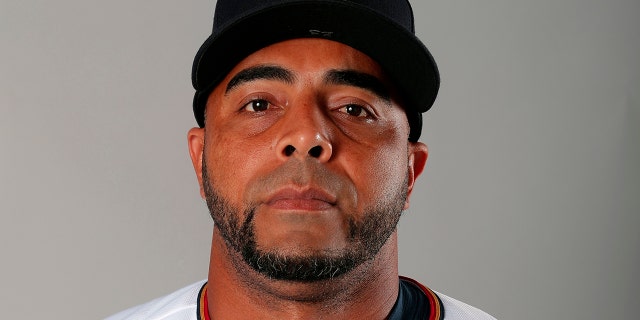 This is a 2019 photo of Nelson Cruz of the Minnesota Twins. This image reflects the 2019 active roster as of Feb. 22, 2019, when this image was taken.