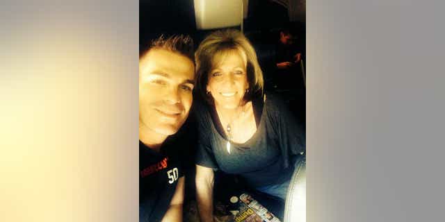 Mary Ann Mendoza and her son Brandon
