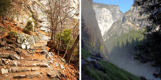 The National Park Service said that a California woman died on Sunday while on the Mist Trial in Yosemite National Park.
