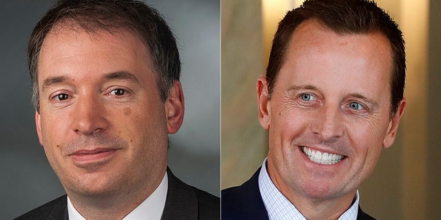 Niels Annen, a minister of state in Germany's foreign ministry (pictured left), attended the event; Richard Grenell, the U.S. Ambassador to Germany, said the move sent a "trouble mixed message".