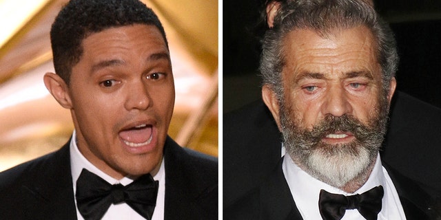 Trevor Noah took a shot at Mel Gibson during the 2019 Oscars.
